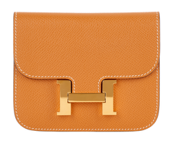 Hermes Constance Slim Wallet, Epsom, Toffee, U (2022), RCT/B/DB, 2*